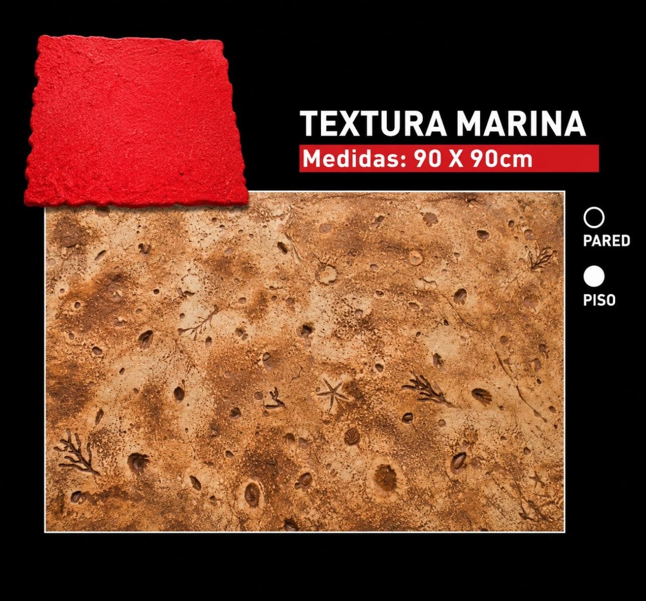 Molde Textura Marina para concreto estampado